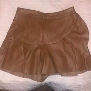 Vestique leather skirt